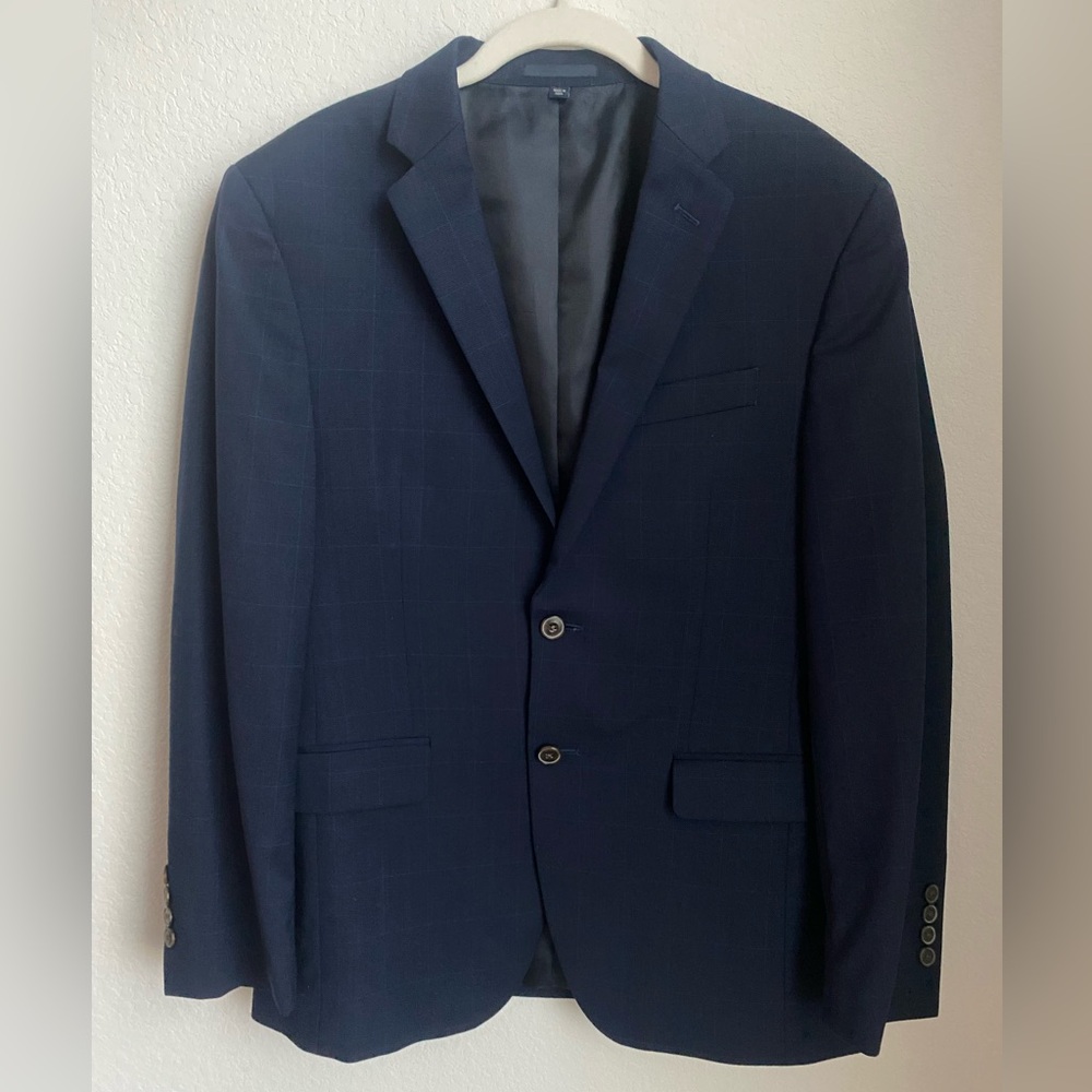 Jos. A. Bank Men’s Slim Fit Navy Blue Suit Jacket and Pants